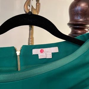 Boden green pencil skirt flattering stretchy material , eye catching color